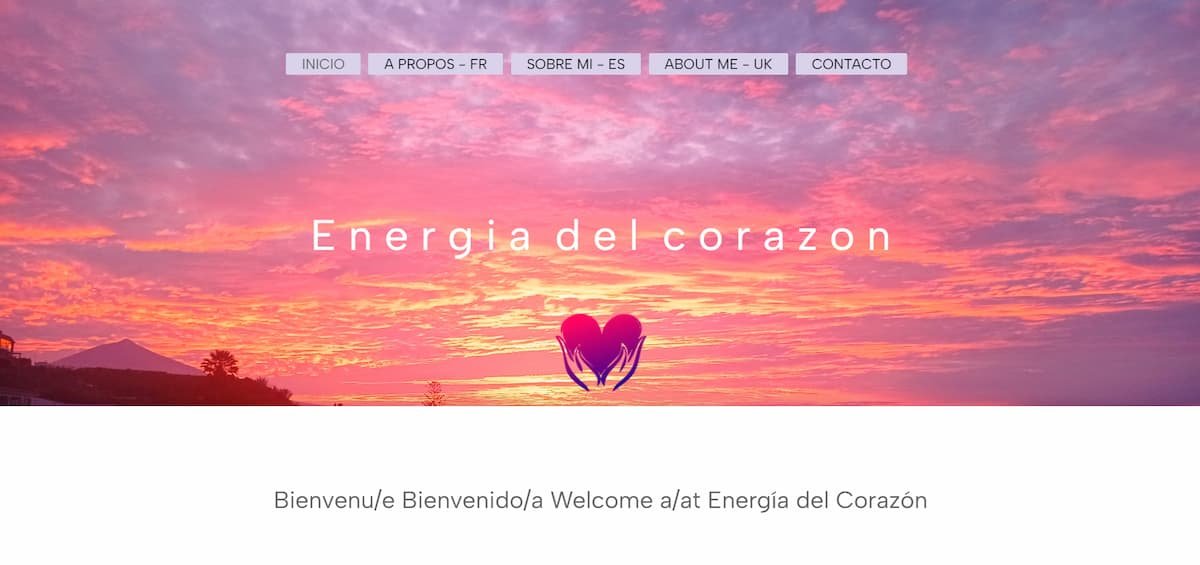Web Energía del Corazón - Inicio