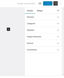 Elementos de edición de publicaciones en WordPress 6.5