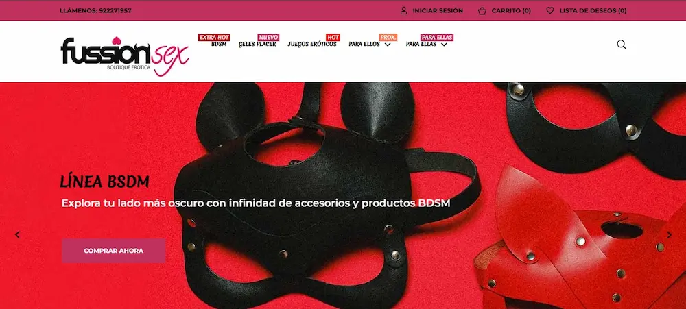 Encabezado, con un slider.