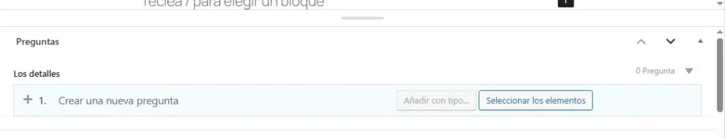 Caja de Preguntas en Gutenberg Caja de Preguntas en Gutenberg