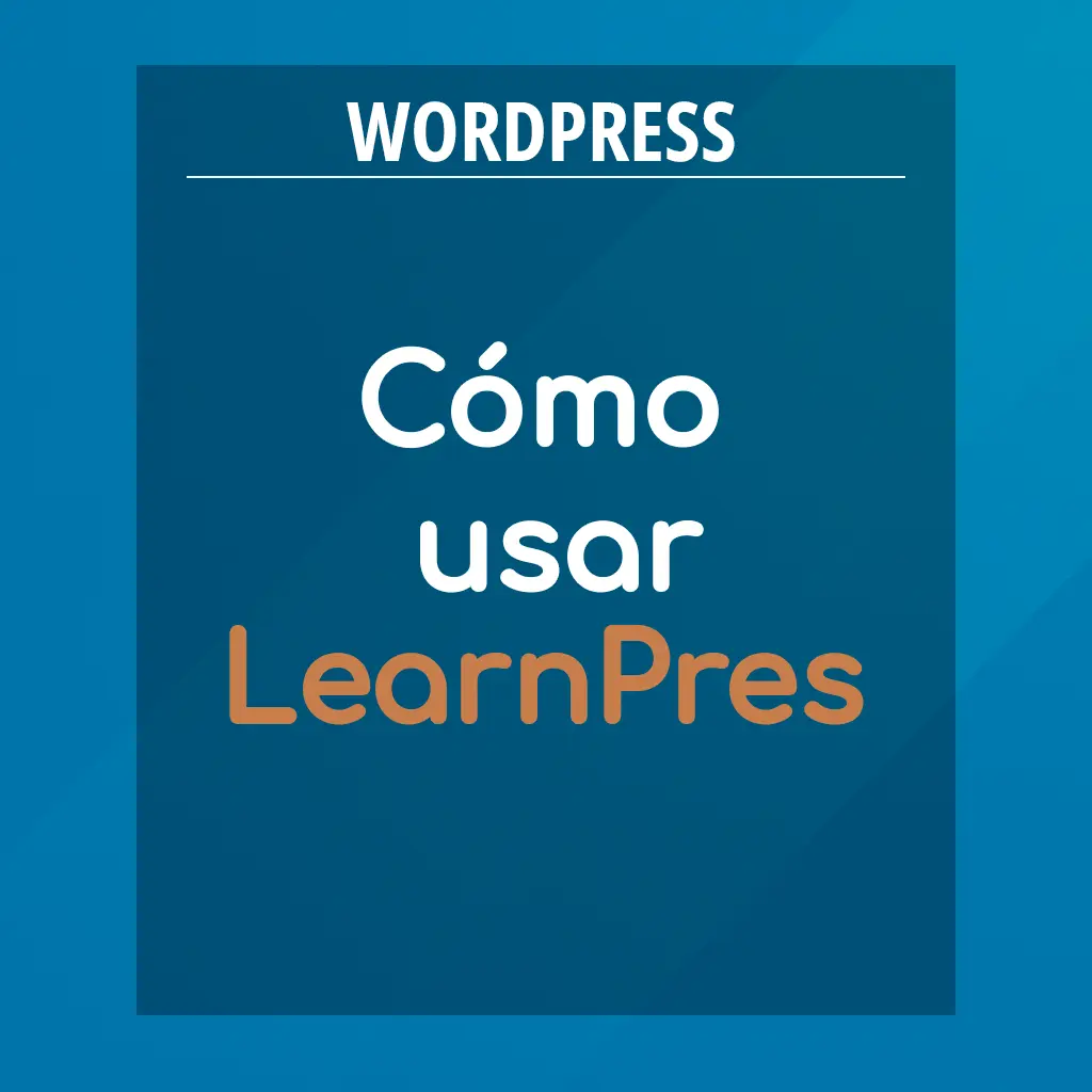 Crear Cursos con LearnPress