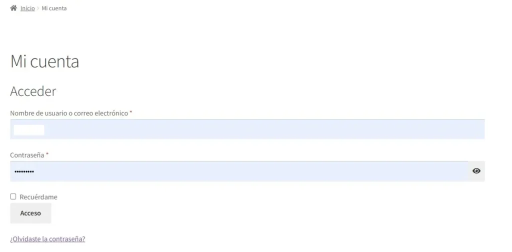 Accede con tu usuario Accede con tu usuario