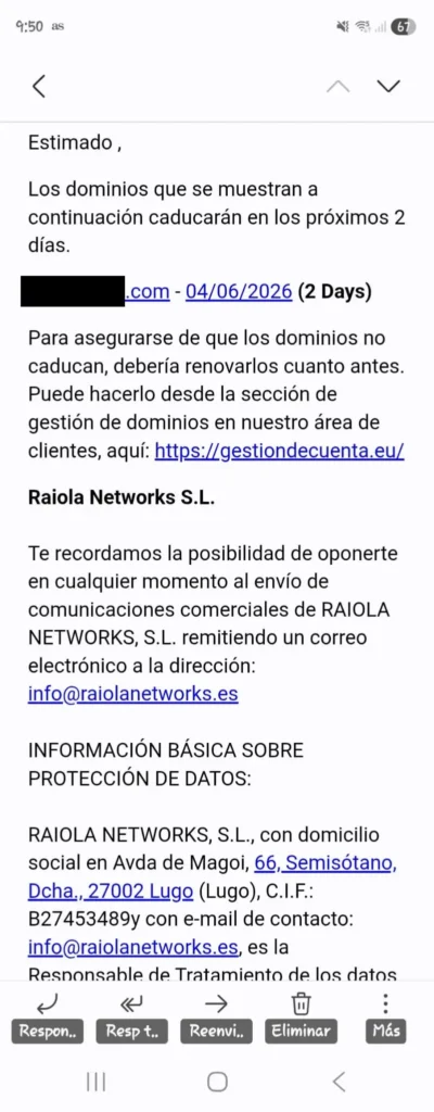 El falso aviso de Raiola Networks