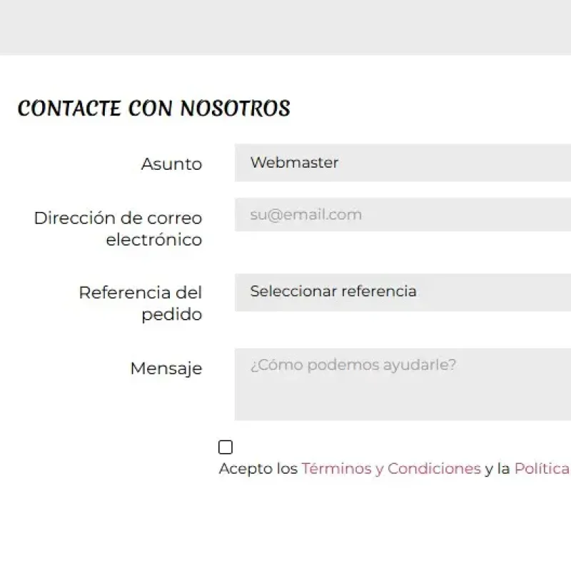 Formulario de Contacto